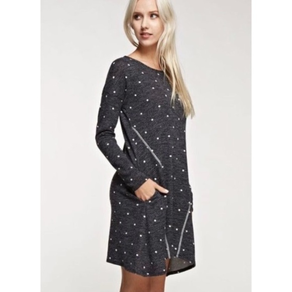 NWOT 12 PM By Mon Ami Polka-Dot Shift Dress